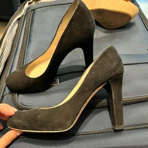 L.K. Bennett London - Tess Black Suede Courts